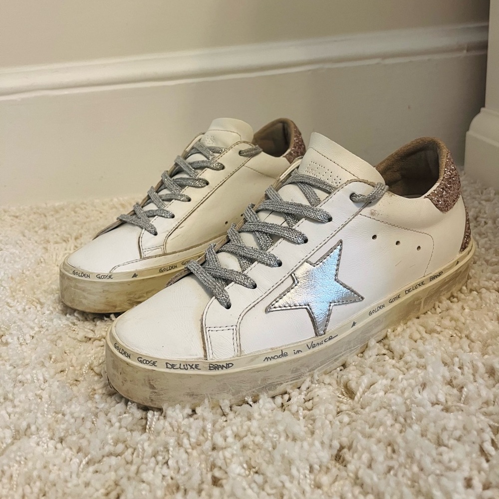 Authentic Golden Goose Hi Star Sneaker